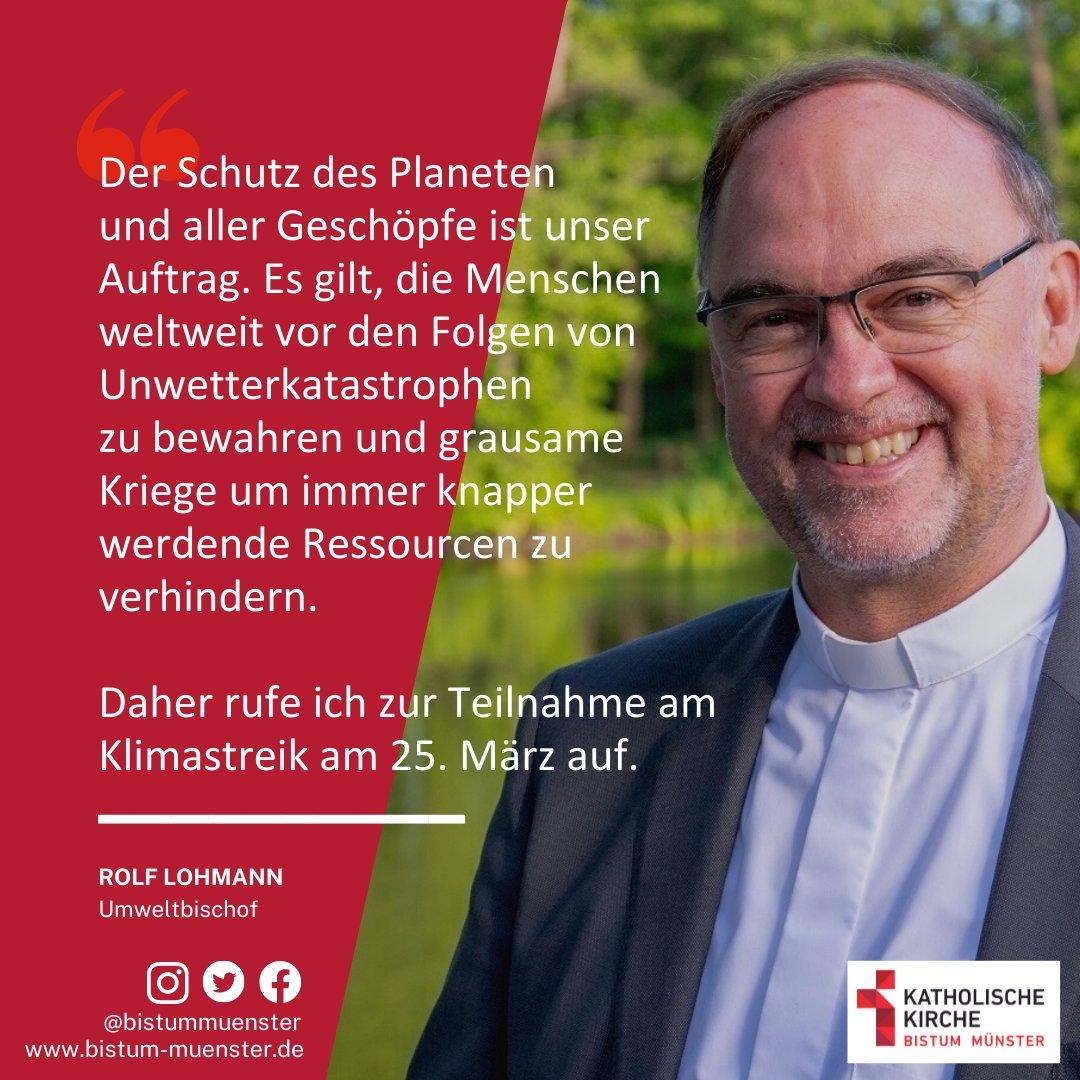 Read more about the article Umweltbischof Lohmann ruft zum Klimastreik am 25.03. auf