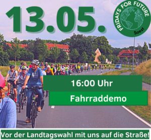 Read more about the article 13.05. um 16.00 Uhr Fahrraddemo in Soest