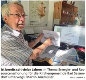 Read more about the article Klimahelden – Martin Anemüller von der ev. Gemeinde in Bad Sassendorf