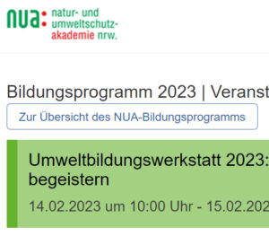 Read more about the article Umweltbildungswerkstatt 2023 – Workshop der CC4F Soest
