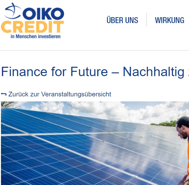Read more about the article Finance for Future – Nachhaltig zur Klimagerechtigkeit