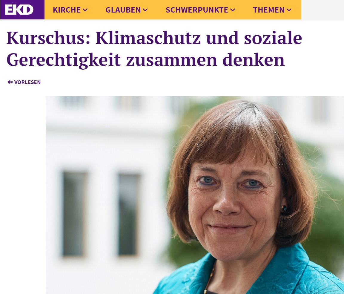 Read more about the article Kurschus: Klimaschutz und soziale Gerechtigkeit zusammen denken