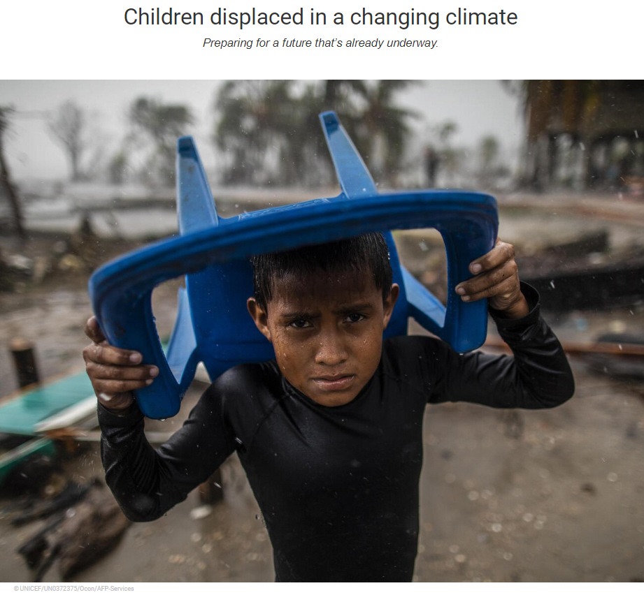Read more about the article 20.000 Kinder fliehen täglich vor Extremwetter