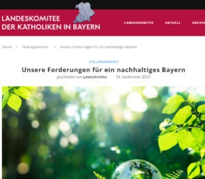 Read more about the article Schöpfungsverantwortung in Bayern