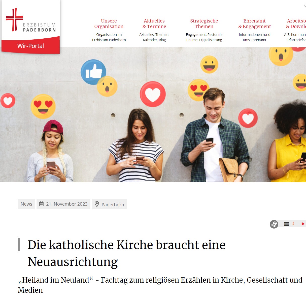 Read more about the article „Heiland im Neuland“ – Fachtag zur religiösen Kommunikation 