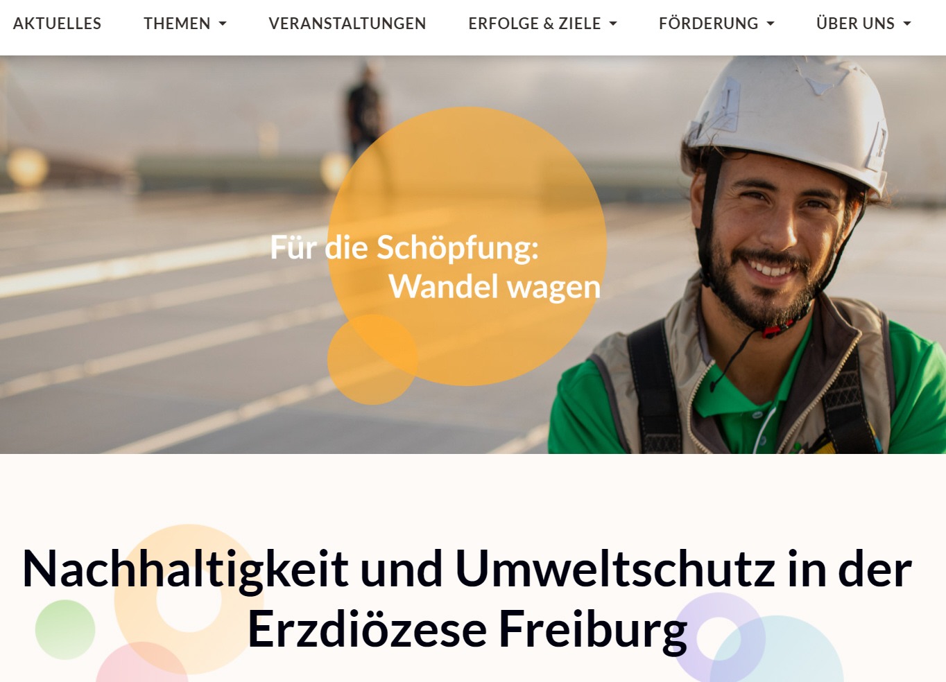 Read more about the article Neues Umwelt-Portal der Erzdiözese Freiburg