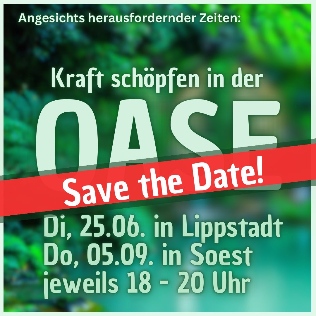 Read more about the article Kraft schöpfen in der Oase