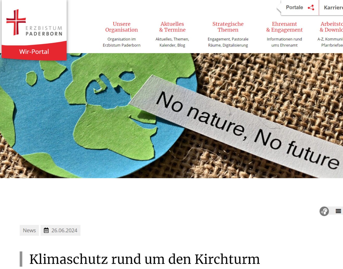 Klimaschutz rund um den Kirchturm