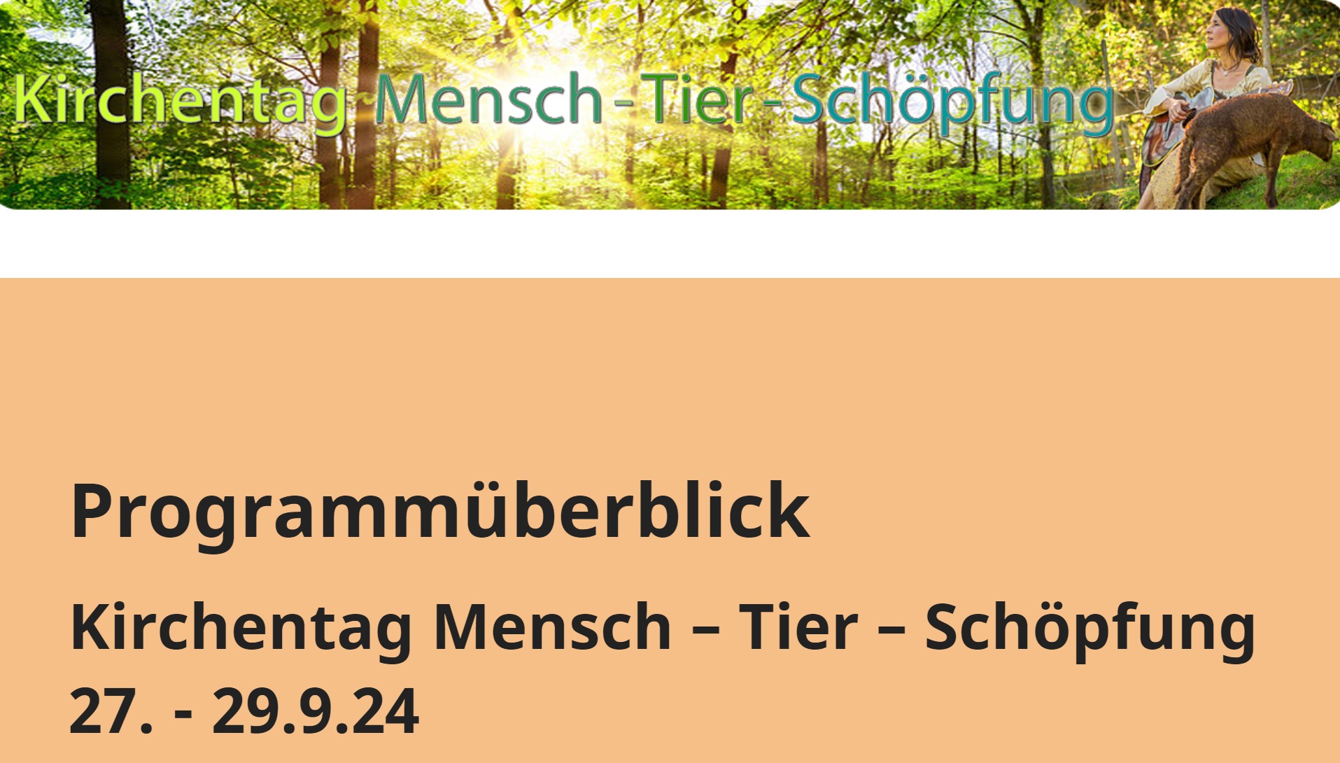 Mehr über den Artikel erfahren „Mensch – Tier – Schöpfung“ – Kirchentag in Dortmund