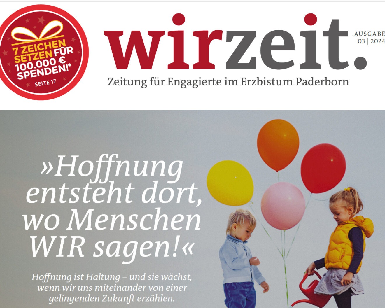 Mit Mut und Geduld Pilger der Hoffnung sein