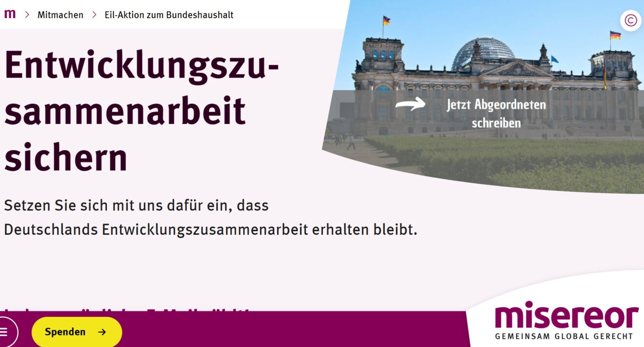 Entwicklungszusammenarbeit sichern