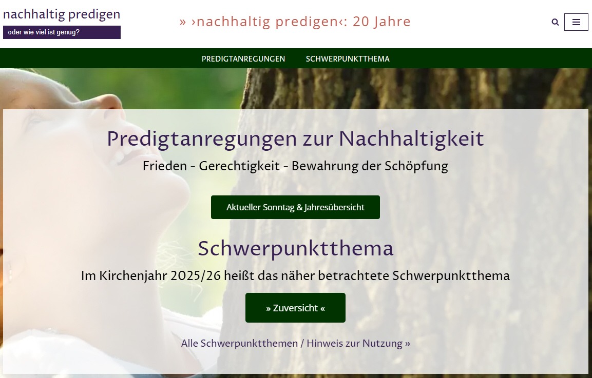 Ökumenisches Kooperationsprojekt „nachhaltig predigen“ wird 20