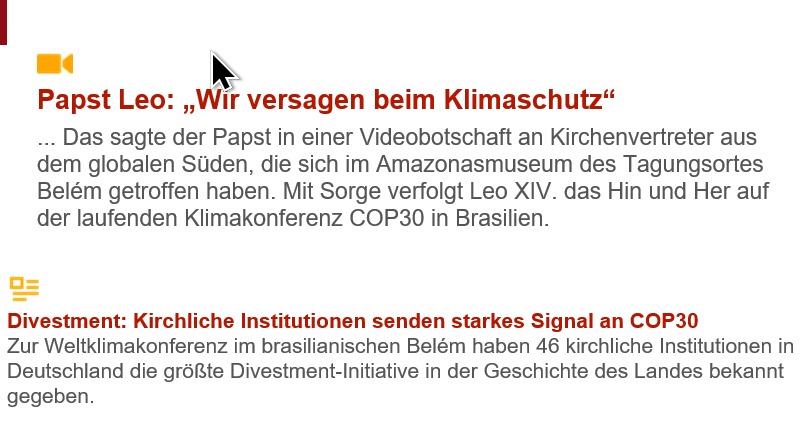 Mehr über den Artikel erfahren Papst Leo: „Wir versagen beim Klimaschutz“