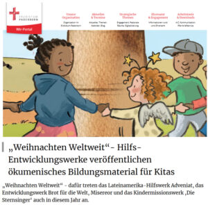 Mehr über den Artikel erfahren „Weihnachten Weltweit“- Hilfs- Entwicklungswerke veröffentlichen ökumenisches Bildungsmaterial für Kitas