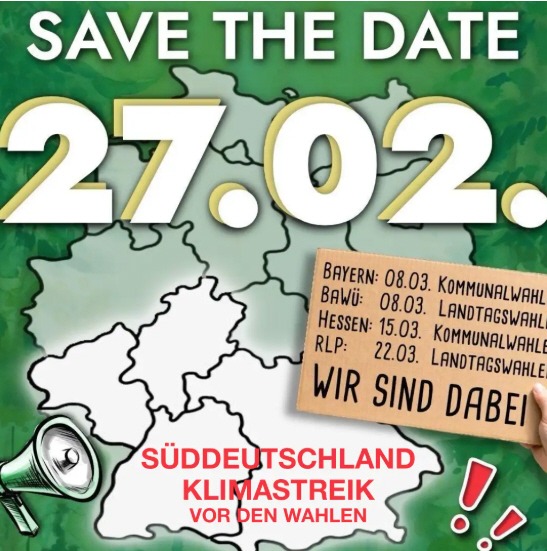 Klimastreik vor den Wahlen