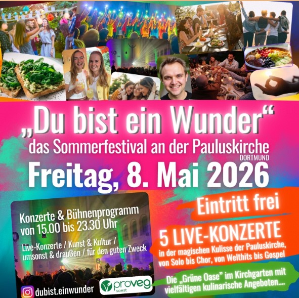 Mehr über den Artikel erfahren Sommerfestival „Du bist ein Wunder“