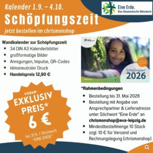 Mehr über den Artikel erfahren Wandkalender Schöpfungszeit 2026 – bis zum 31. Mai über uns bestellen und Exklusivpreis nutzen