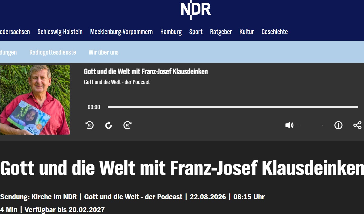Gott und die Welt mit Franz-Josef Klausdeinken